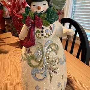 Jim Shore 2016 Festive Snowman Holiday Decor